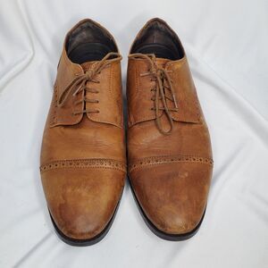 Cole Haan C23791 Men's Size 12W Jefferson Grand Cap Brown Shoes